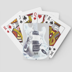 Lucite Gitaar, Persoonlijk Bruilofts Cadeau Pokerkaarten