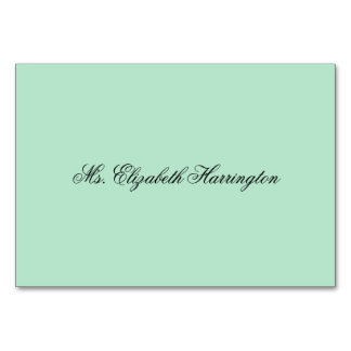 Lucite Green Place Cards Name Sjabloon Kaart