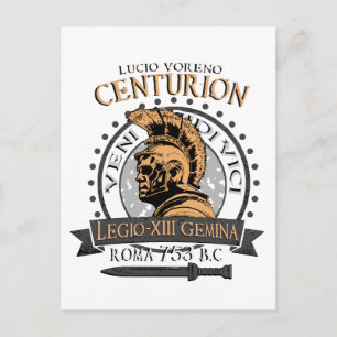 Lucius Voreno, een beroemde Roman Centurion Briefkaart