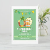 Luck and Brew Invitation Kaart (Staand voorkant)