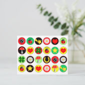 LUCK DOTS POSTKAART (Staand voorkant)