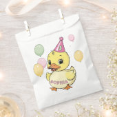 Luck Duck 1e Verjaardag Party Duckie Papieren beke Bedankzakje (Geknipt)