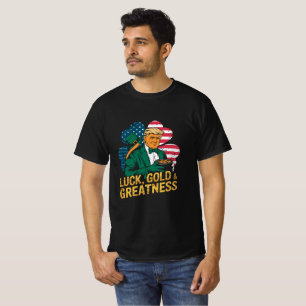 Luck Gold Donald Trump T-shirt