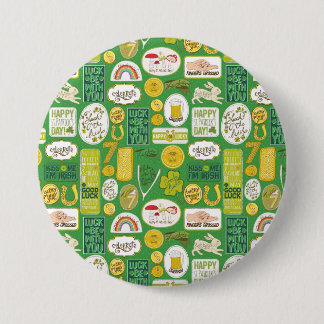Luck Lucky Irish Ronde Button 7,6 Cm