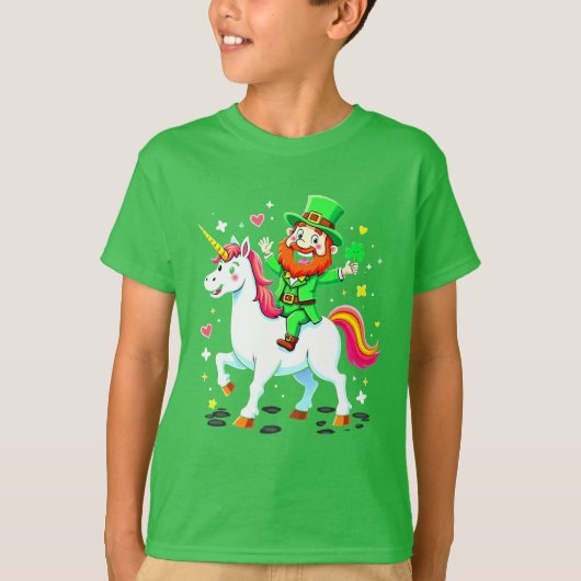 Luck & Magic: het T-shirt van de Leprechaun's Unic (Voorkant)
