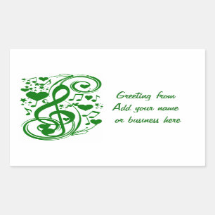 Luck Notes_ Rechthoekige Sticker