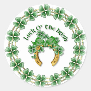 Luck O' The Irish Ronde Sticker