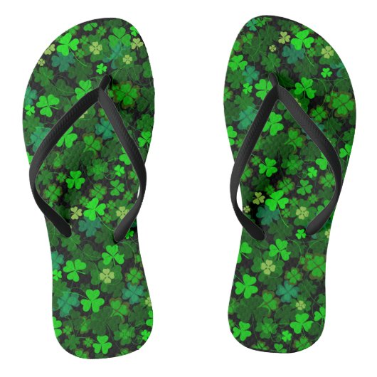 Luck O' The Irish Shamrocks Teenslippers (Voetbed)