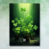 Luck of the Irish Clovers St Patrick's Day Feestdagen Kaart