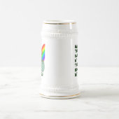 Luck of the Irish custom St Patrick's Beer Mok (Center)