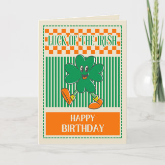 Luck of the Irish Happy Birthday Greeting Card Kaart