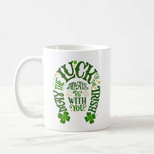 Luck of the Irish Hoefijzer Koffiemok (Links)