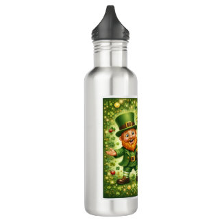Luck of the Irish Metal Water Bottle – Screw-Top  Waterfles