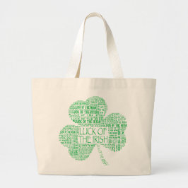 Luck of the Irish Shamrock Grote Tote Bag