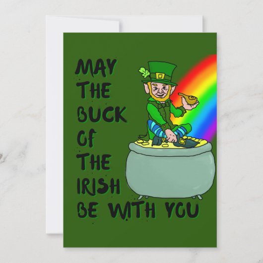 Luck of the Irish St Patrick's Day Kaart (Voorkant)