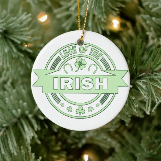 Luck of the Irish St Patrick's day Keramisch Ornament (Boom)