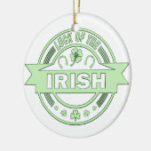Luck of the Irish St Patrick's day Keramisch Ornament (Links)