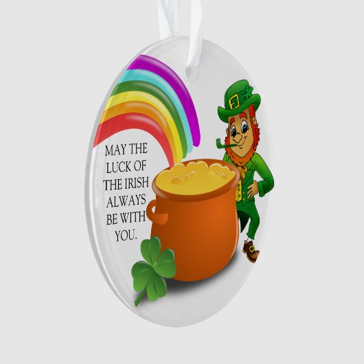 Luck of the Irish St Patricks Day Ornament (voorkant)