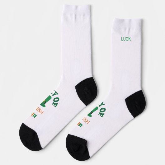 Luck of the irish, st Patrick's day Sokken (Links)