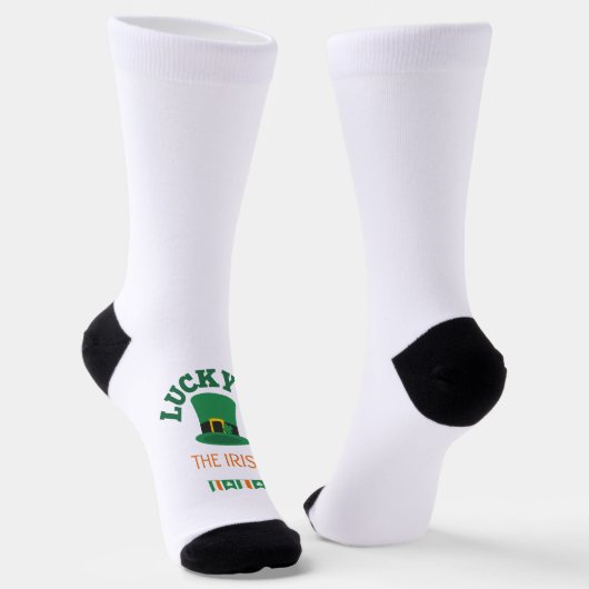 Luck of the irish, st Patrick's day Sokken (Gebogen)