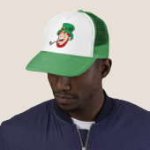 Luck of the Irish Trucker Hat Pet (In situ)