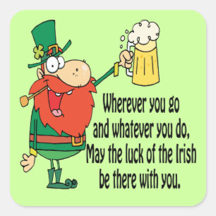 Luck of the Irish Vierkante Sticker