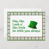 Luck o's' the Irish Briefkaart (Voorkant / Achterkant)