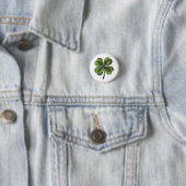 Luck Shamrock Ronde Button 3,2 Cm (In situ)