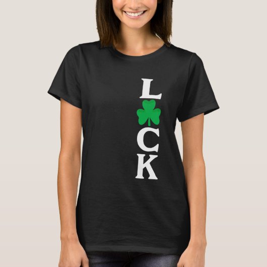 Luck St. Patricks Day Irish LUCKY Shamrock Tshirts (Devant)