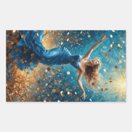 Luckdouche Rechthoekige Sticker