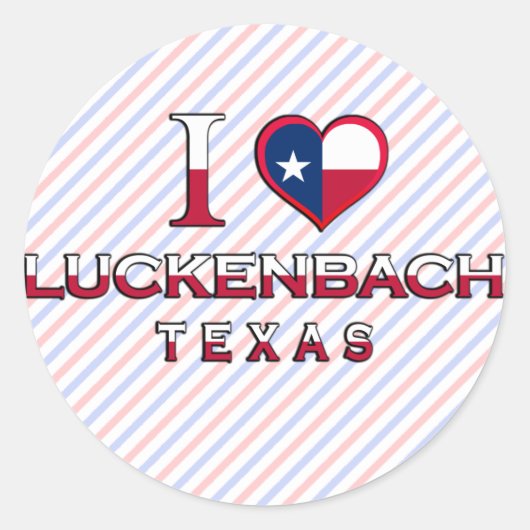 Luckenbach, Texas Ronde Sticker (Voorkant)