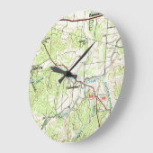 Luckenbach TX-kaart Grote Klok (Hoek)