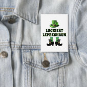 Luckiest Leprechaun Matching St. Patrick's Day Button (Insitu)