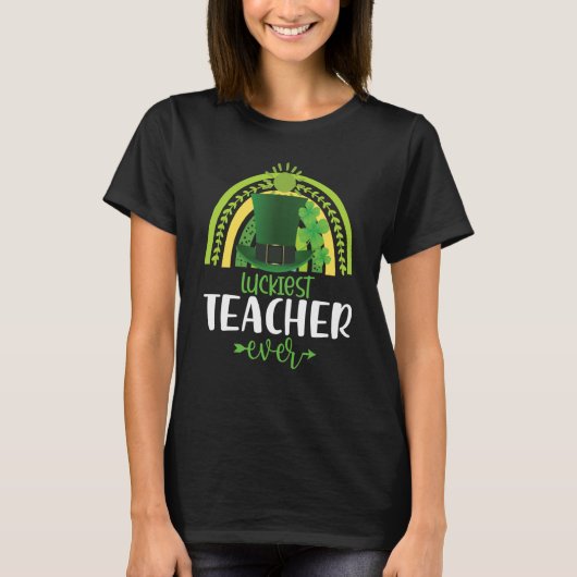Luckiest Teacher Ever Saint Patrick's Day Irish Sh T-shirt (Voorkant)