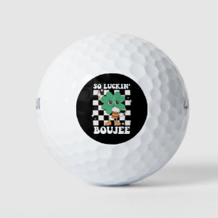 Luckin' Boujee Lucky Shamrock St Patrick's Day Golfballen