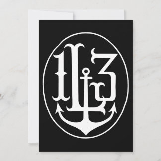 Lucky 13 Anchor Crest Tattoo Punk Gothic Anchor T-