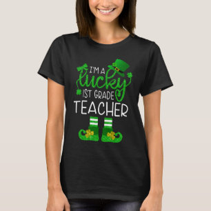 Lucky 1st eerste klas leraar Leprechaun T-shirt