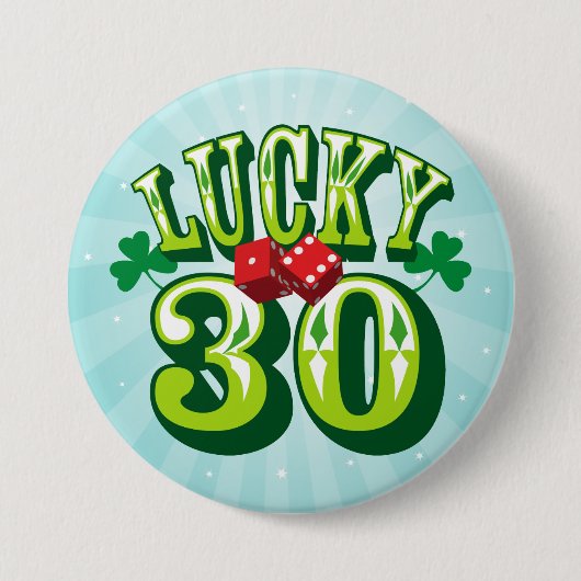 Lucky 30 Button (Voorkant)