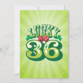 Lucky 36 - Invitation personnalisée à la fête d'an (Dos)