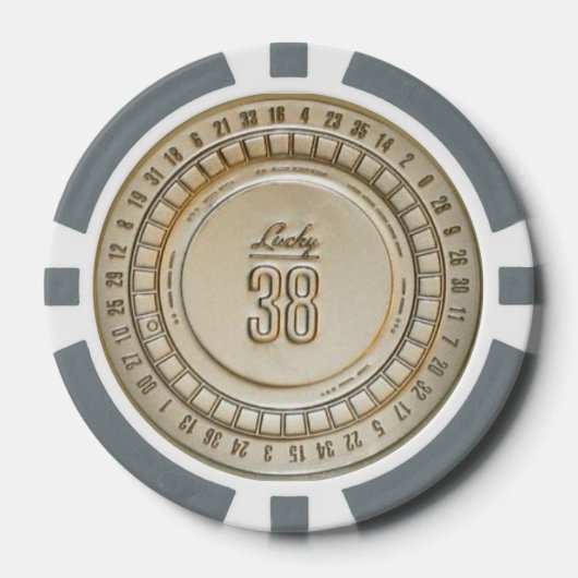 Lucky 38 echte poker chips (Voorkant)
