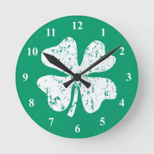 Lucky 4-bladklaver   klok in St Patrick's Day