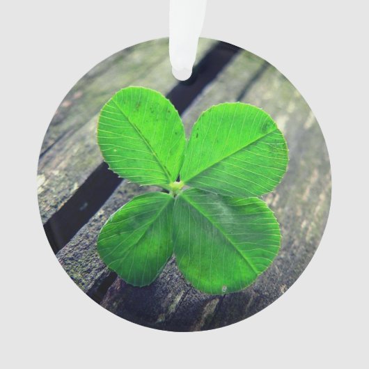 Lucky 4-bladklaver ornament (voorkant)
