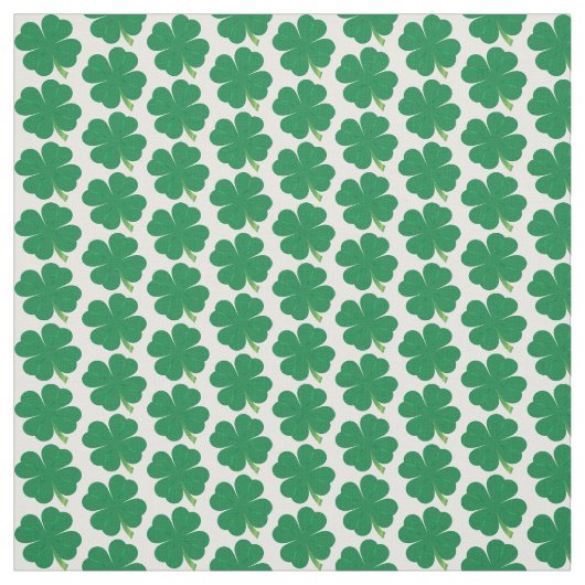 Lucky 4 Leaf Clover Fabric Stof (Swatch)