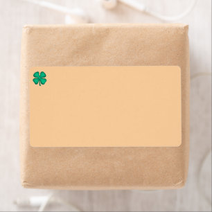 Lucky 4 Leaf Ierse Klaver bruine verzendlabels Etiket