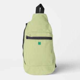Lucky 4 Leaf Ierse Klaver lichtgroene rugzak