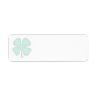 Lucky 4 Leaf Ierse Klaver retouradreslabels w