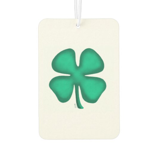 Lucky 4 Leaf Irish Clover auto luchtverfrisser (Achterkant)