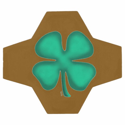 Lucky 4 Leaf Irish Clover bruin voetbal (Enkel)