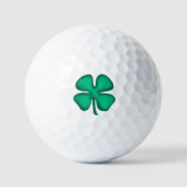 Lucky 4 Leaf Irish Clover de valeur golf balles (Recto)