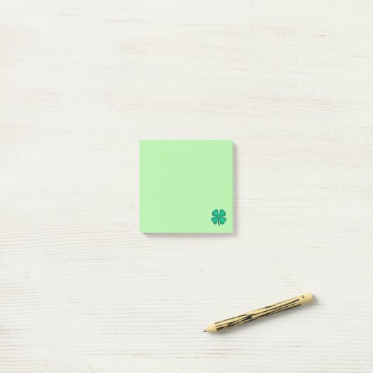 Lucky 4 Leaf Irish Clover green 3x3 note pads (Op bureau)
